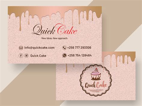 Free printable, customizable cake business card templates | Canva